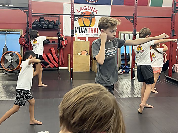 Kids Muay Thai class at Laguna Muay Thai